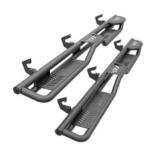 Two Raised Steps Double Cab Running Boards Compatible for 2019-2026 Chevy Sil...