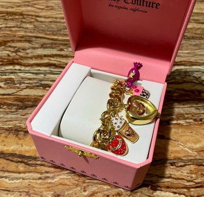 Juicy Couture Watch Gold Heart Charm Bracelet Watch | eBay display picture 3