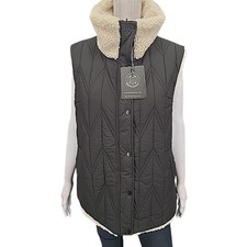 Bernardo Quilted Faux Shearling Lined Reversi...