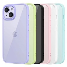 Shockproof Clear Phone Case Silicone Bumper for iPhone 16 15 14 13 12 11 Pro Max