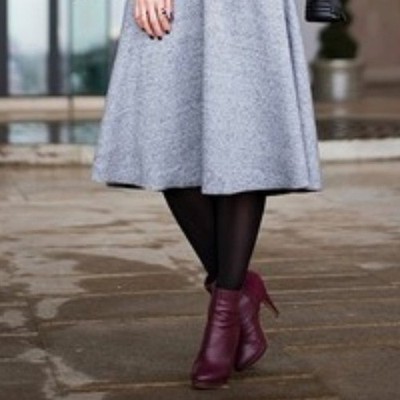 NIB $780 Nina Ricci burgundy leather platform boots. IT 37 US 6.5