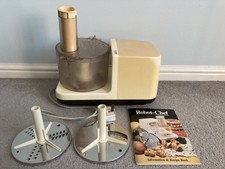 Retro 1980s Robot Chef Food Processor - Working, Bowl, Lid, Vintage Robot Coupe