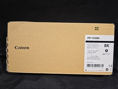 Canon PFI-703BK Black Ink Cartridge 700ml for iPF810 iPF815 iPF820 iPF825 NOS