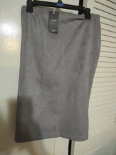 Chartou Gray Pencil Skirt Size Large New With Tags