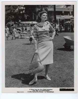 Suzy Parker Fashionable in Best of Everything Orig 1959 Linen Back 8x10 Photo
