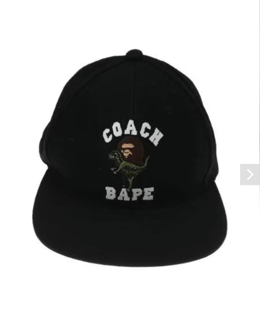 COACH x A BATHING APE collaboration rare cap Made in Japan Signature Used image 7