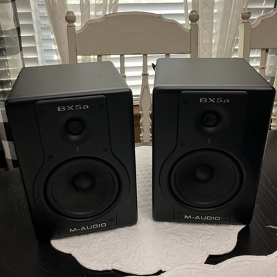 M-Audio Studiophile BX5a Deluxe Studio Monitor Speakers READ!  No Power Cord
