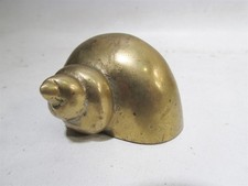 Hollywood Regency Brass Sea Shell Paperweight Midcentury