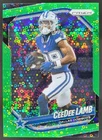 2025 Panini Prizm CeeDee Lamb No Huddle Neon Green /10 #154 Dallas Cowboys TA4