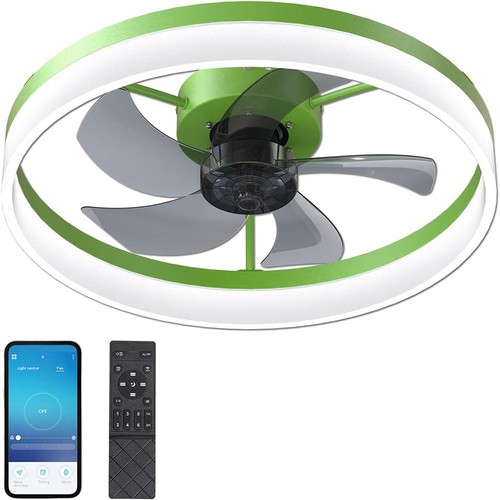 20" Dimmable Fandelier Ceiling Fan for Bedroom Kids Room Living Room - Picture 9 of 13