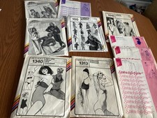 VTG Sewing Pattern Lot 9 Stretch & Sew Patterns 1970’s UNCUT/CUT  Woman’s, Swims