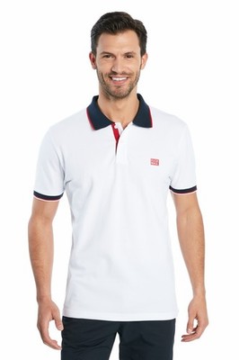 Ruck & Maul Brand Print Undercollar Polo Shirt For Man