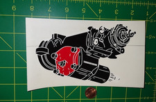 Transfer Case Clear Background Racing Decals Sticker Original Old Stock