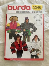 Burda Fasching Kostüm Bluse Rüschenbluse Damen Herren Mode Schnittmuster Neu