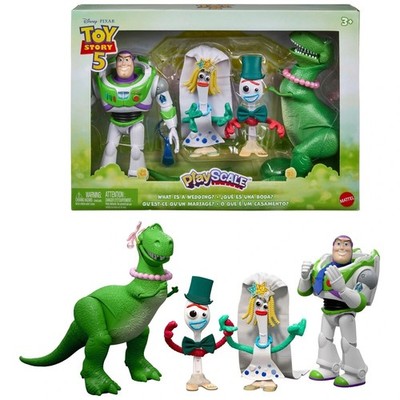   Disney Pixar Toy Story 5 Forky Hochzeit Figuren Set Buzz Rex Knifey 18cm Neu