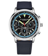 Monaco Black Dial/ Blue Leather | Black Dial Wristwatch 3986L.2