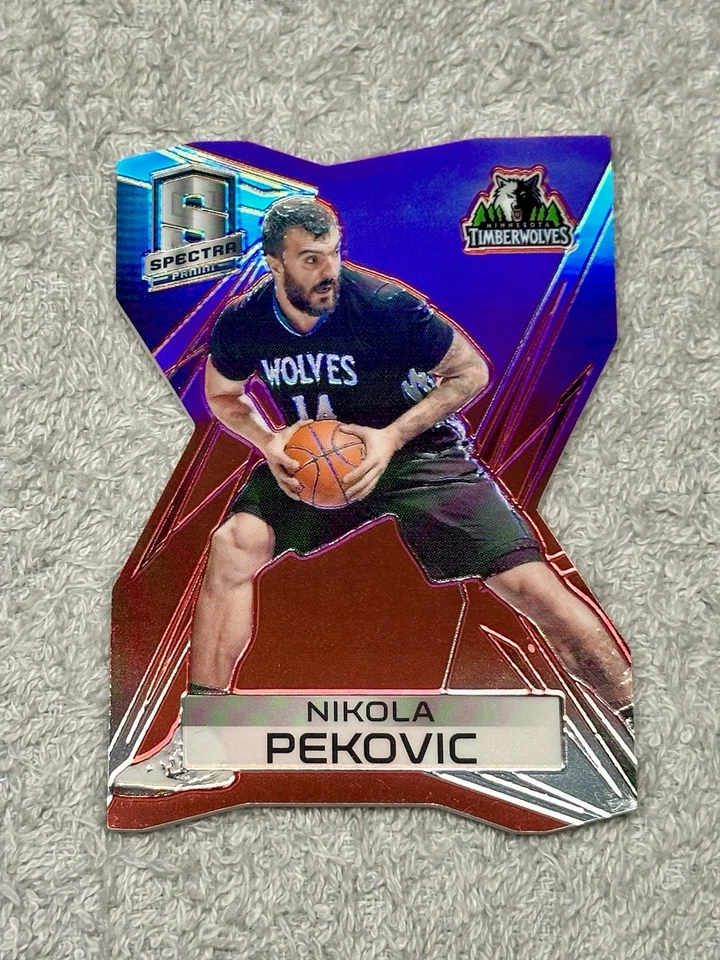 2014-15 Panini Spectra Nikola Pekovic #85 rojo troquelado Prizm/25 Foto 4 de 4
