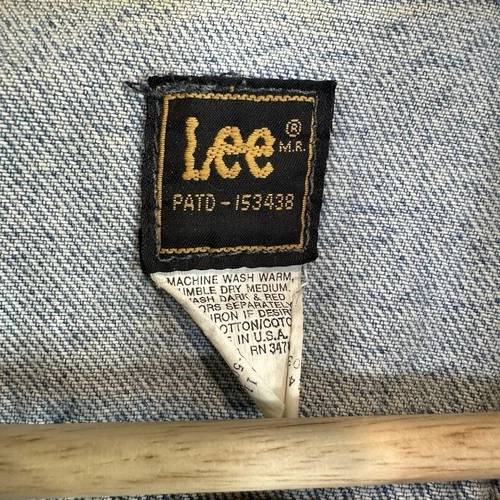 Vintage Lee Hard Rock Cafe Los Angeles Denim Jacket USA 90s Guitar Pins  Medium image 13