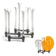 Retractable Cup Drying Rack, Drinking Glass Drainer Stand, Baby Grey-1 Pcs 