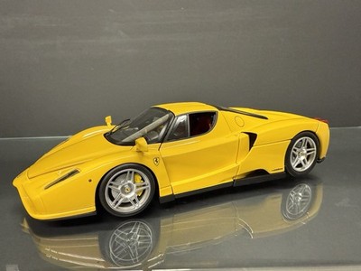 FERRARI ENZO YELLOW HOT WHEELS ELITE EDITION 1:18 Custom Wheels