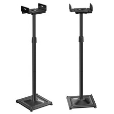 PERLESMITH Universal Speaker Stands for Surround Sound -Height Adjustable Ext...
