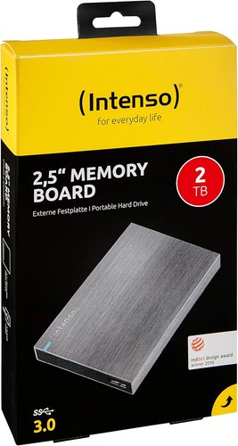 Intenso 6028680 Memory Board Portable Hard Drive 2TB, Portable External Hard Dri - 第 2/10 張圖片
