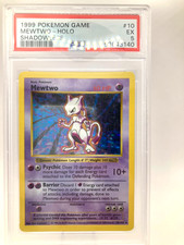 PSA 5 - Pokemon MEWTWO - Shadowless Base Set Holographic Holo Rare - 10/102 NICE on eBay