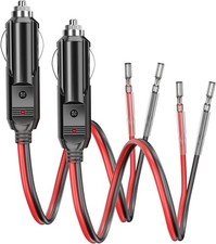 12v Cigarette Lighter Adapter With Fused Plug And Led Light 16awg 12v Car Repla 12v Cigarette Lighter Adapter With Fused Plug And Led Light 16awg 12v Car Repla