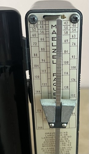 Vintage Maëlzel Paquet TEMPOCKET Metronome - Made In Paris France - Works - Picture 8 of 17