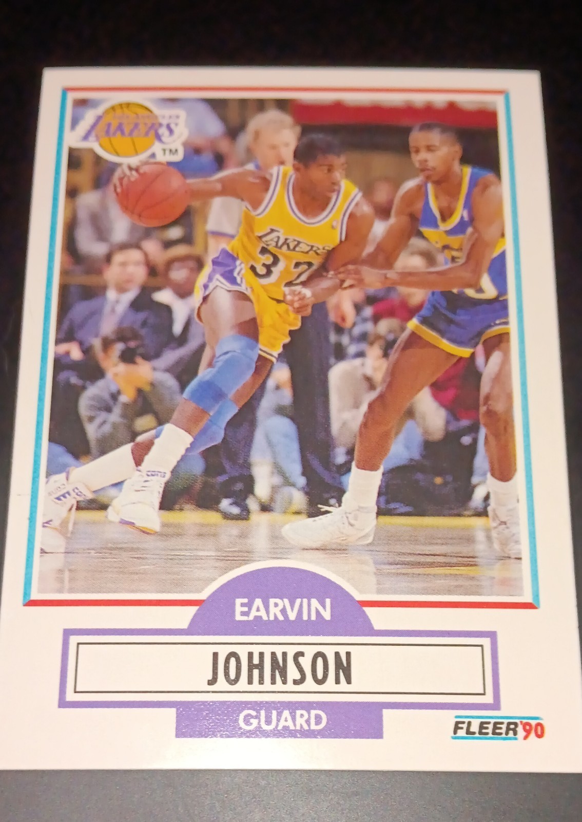 1990-91 Fleer - Magic Johnson #93. LA Lakers. NRMT+