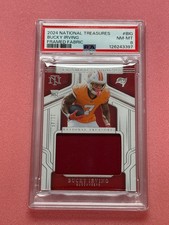 BUCKY IRVING 2024 NATIONAL TREASURES FRAMED FABRICS ROOKIE PATCH RC /49 Q4060