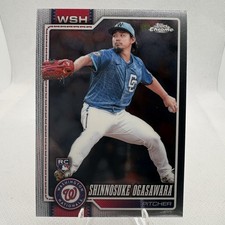 2026 Topps Chrome #64 Shinnosuke Ogasawara Rookie Card Washington Nationals. rookie card picture
