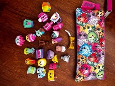 Shopkins Figures lot some Fruit Foods others and pouch