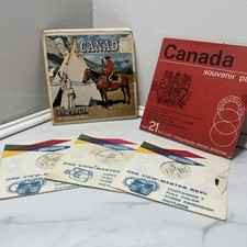 Vintage View Master CANADA Series A090 3 Reel Set with Booklet