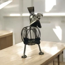 Metal Dog Treat/Wine Cork /Plant Holder "Woof" -Dog Lover/Wine Love