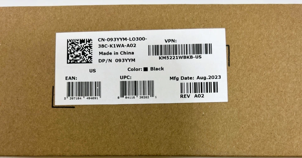 NEW Dell Wireless Keyboard Mouse Combo KB3121Wp MS3121Wp Remote Black USB - Image 4 of 4