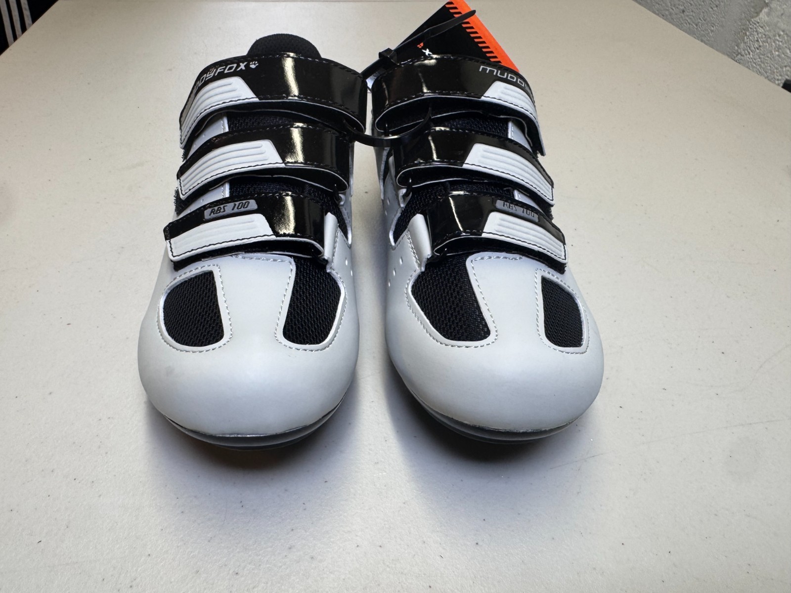Muddyfox RBS 100 Cycling Shoes UK 5 EU 38 White Purple Road Bike Cleat Ready image 2