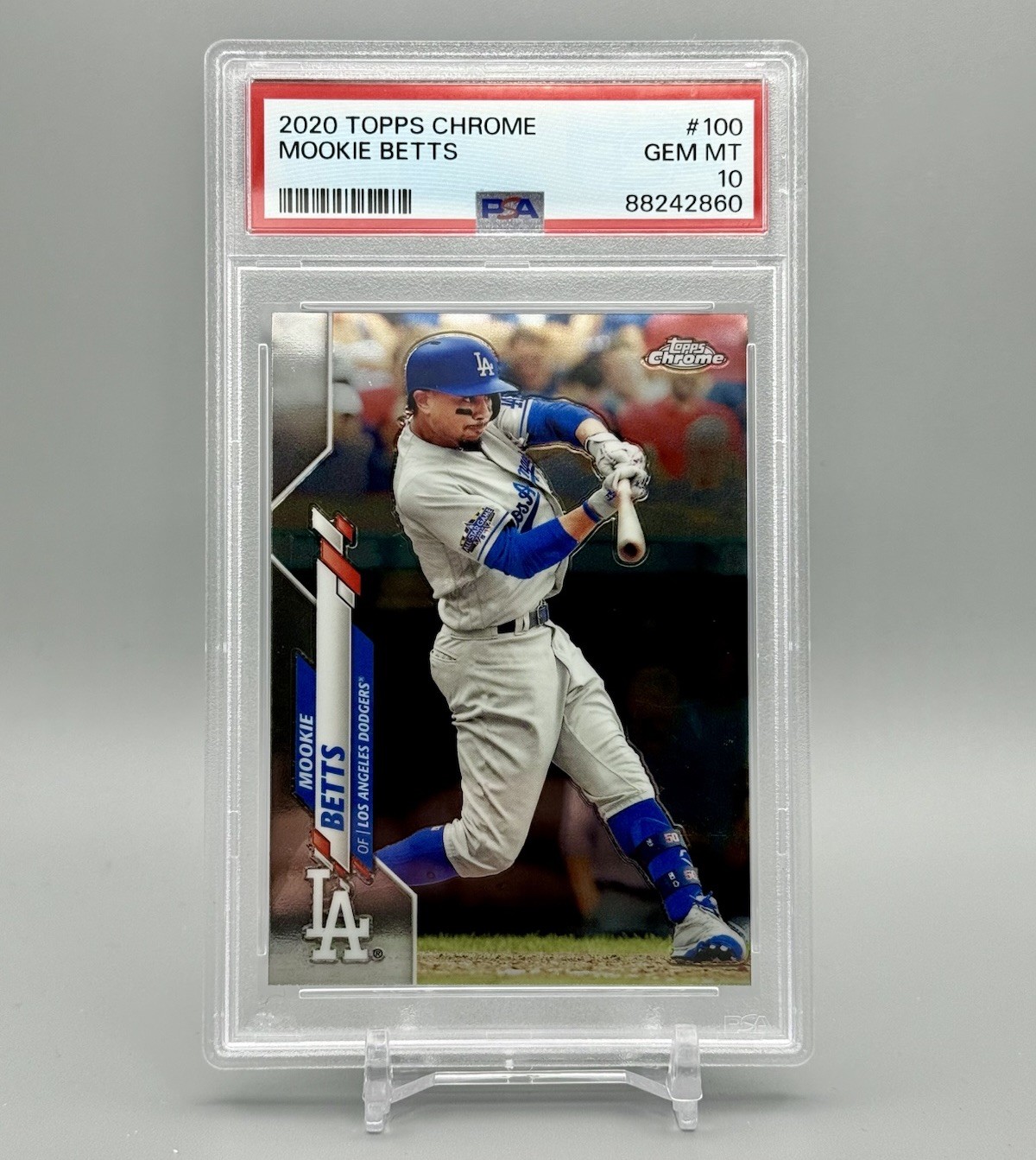 2020 Topps Chrome Mookie Betts #100 PSA10