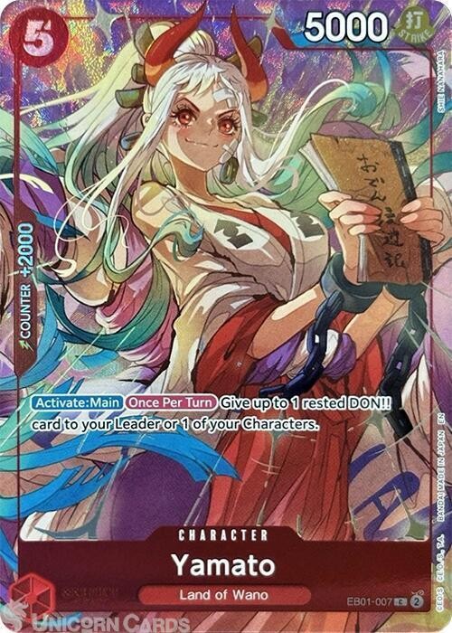 EB01-007 Yamato : Common Promo Foil English One Piece TCG Card : Premium Card Co