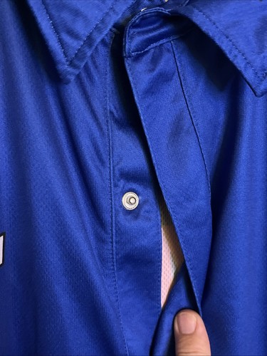 MINT LUCAS OIL OFF ROAD RACING 2XL GEICO BLUE SNAP UP POLO JERSEY MENS - Picture 5 of 6