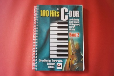 100 Hits in C-Dur Band 2 .Songbook Notenbuch .Piano Vocal Guitar PVG