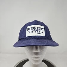 Deep Eddy Vodka Hat Cap Snap Back Patch Embroidered Austin TX Promo Mens