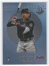 #PET-13 2021 Bowman Platinum Etchings Cristian Pache Rookie Atlanta Braves