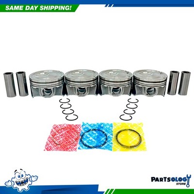 DNJ PRK4318 Piston and Ring Kit For 15-22 Ford Lincoln 2.3L DOHC