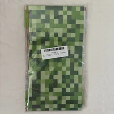 Pixel Pattern Paper Treat Bags 24 Pc Fun Express minecraft Blue Red Green Yellow