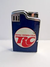 Blue Bird RC Cola-Diet Rite Cola Music Box Lighter Blue-Cream Plays "Dixie"