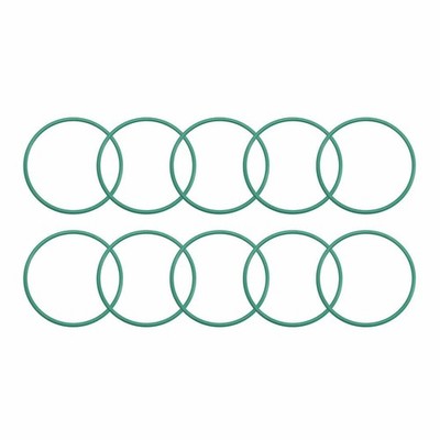 Fluorine Rubber O Rings, 25mm OD, 23mm ID, 1mm Width, Seal Gasket Green 10Pcs KD