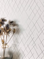Newroom Vliestapete Grau Geometrisch Modern Grafisch Metallic Wohnzimmer Edel