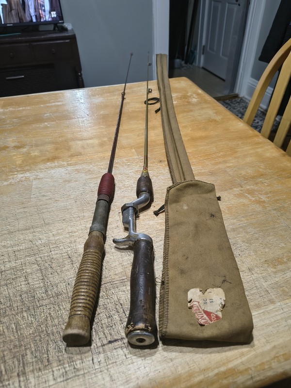 2 Vintage 1pc Metal Fishing Rods.GEP Actionized 4'6" Casting Rod/Premax 50" USA