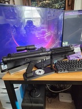 BLACK Edition Stormtrooper E-11 Blaster Rifle with STAND  3D Printed